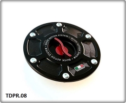 TWM Tankverschluss Quick action (Schnellverschluss) Ducati MULTISTRADA 950 / 1200 / 1260 alle /  HYPERMOTARD 950 / SP 2019 rot