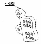 Fußrastengrundplatte links FTRSU001