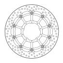 Motomaster Halo Racing Bremsscheibe Honda CBR 1000 RR 08-13 (Ohne ABS)/ CBR 1000 RR 17-/ CBR 1000 RR SP 17- vorne