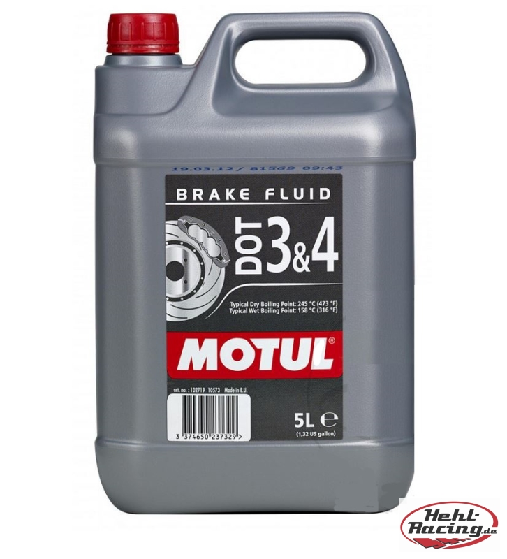 Motul Bremsflüssigkeit DOT 3 & 4 ( 5 Liter ) - Hehl-Racing Onlineshop,  56,42 €