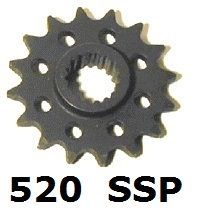 Ritzel Supersport 520T 14-15Z gelocht  Ducati 15