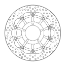 Motomaster Halo Floated 5.5 Racing Bremsscheibe Triumph Daytona 06-12 inkl. R-Modelle/ Street Triple 675 08-12 inkl. R-Modell vorne