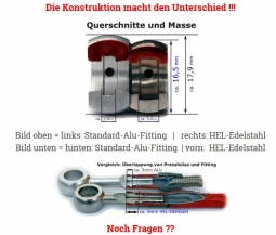 HEL Stahlflex Bremsleitung als individuelle Sonderanfertigung inkl. G