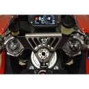 Jetprime Alu-Gabelbrücke Racing oben ( schwarz )  Ducati Panigale V2 20-