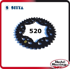 sitta Alu Kettenrad schwarz eloxiert 520T Aprilia 42