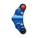 Jetprime Lenkerschalter (race)  links Aprilia RS 660 20- / Tuono 660 21- plug & play blau eloxiert