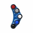 Jetprime Lenkerschalter (street) links Yamaha R6 17-  plug & play (CNC gefräßt) blau