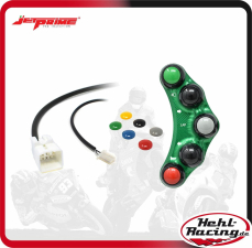 Jetprime Lenkerschalter (street) links Kawasaki Z1000 10-22  plug & play (CNC gefräßt) grün