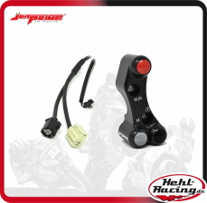 Jetprime Lenkerschalter (Street) rechts Yamaha MT-09 21-  plug & play (CNC gefräßt) für Brembo Bremspumpen mit Lochversatz (schwarz)