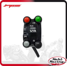 Jetprime Gasgriffschale mit Lenkerschaltereinheit gefräst Ducati V4 / V4S 18-24 plug & play