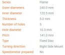 Motomaster Flame Bremsscheibe Suzuiki hinten