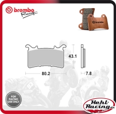 Brembo Z04 Racing Bremsbelag 578 BMW M/S1000RR 2021- / Honda CBR 1000 RR-R 20- (beide Modelle mit Nissin Zangen)