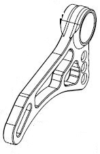 GILLES Schalthebel schwarz