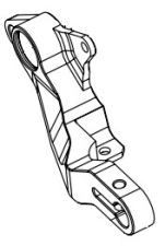 GILLES Bremshebel schwarz