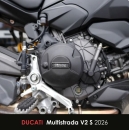 GBRacing Kupplungsdeckelschoner Ducati Panigale V2 25-26 / Streetfighter V2  25-26 / Multistrada V2 25-26 / Hypermotard V2 26- / Desert X V2 26- / Monster 26