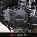 GBRacing Motordeckelschoner SET Ducati Panigale V2 25-26 / Streetfighter V2  25-26 / Multistrada V2 25-26 / Hypermotard V2 26- / Desert X V2 26- / Monster 26