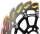 Motomaster Flame Floated 5.5 Racing Bremsscheibe KTM 990 Duke 2024- vorne links