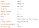 Motomaster Flame Floated 5.5 Racing Bremsscheibe KTM 990 Duke 2024- vorne rechts