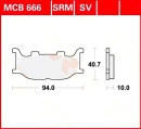 Sintermetallbremsbelag MCB 666 SV  Yamaha FZ6 (FZ6)...
