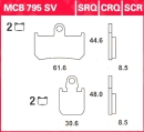 Sintermetallbremsbelag MCB 795 SV  Yamaha YZF-R1  07-13 (mit ABE)