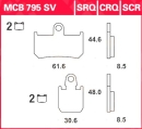 Sintermetallbremsbelag MCB 795 SCR Yamaha YZF-R1  07-13...