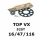 Kettenkit "TOP" 525 VX  Triumph Street Triple 07- incl. R-Modell (Teilung und Übersetzung wie original)