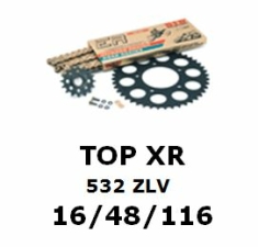 Kettenkit "TOP-XR" 532 ZLV Yamaha R6 99-02 (Teilung und Übersetzung wie original)