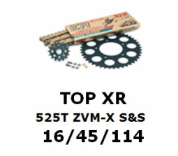 Kettenkit "TOPXR" 525 ZVM-X S&S Yamaha R6 06-  (Teilung und Übersetzung wie original)