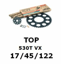 Kettenkit "TOP" 530 VX  Yamaha FZ1 06- (Teilung und Übersetzung wie original)
