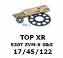 Kettenkit "TopXR" 530 ZVM-X G&G  Yamaha FZ1 06- (Teilung und Übersetzung wie original)