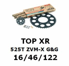 Kettenkit "TOPXR" 525 ZVM-X G&G Yamaha FZ8 10-  (Teilung und Übersetzung wie original)