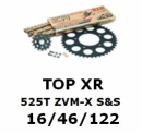 Kettenkit "TOPXR" 525 ZVM-X S&S Yamaha FZ8...