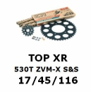 Kettenkit "TopXR" 530 ZVM-X S&S  Yamaha YZF-R1 04-05 (Teilung und Übersetzung wie original)