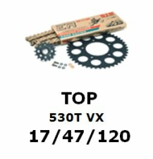 Kettenkit "TOP" 530 VX  Yamaha YZF-R1 09-14  (Teilung und Übersetzung wie original)