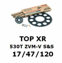 Kettenkit "TopXR" 530 ZVM-X S&S  Yamaha YZF-R1 09-14  (Teilung und Übersetzung wie original)
