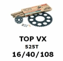 Kettenkit "TOP" 525 VX  Aprilia RSV4 R / Factory 09- (Teilung und Übersetzung wie original)
