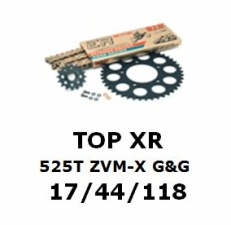 Kettenkit "TOPXR" 525 ZVM-X G&G BMW S1000RR 09-11 (Teilung und Übersetzung wie original)