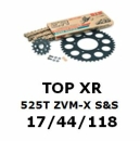 Kettenkit "TOPXR" 525 ZVM-X S&S BMW S1000RR 09-11  (Teilung und Übersetzung wie original)