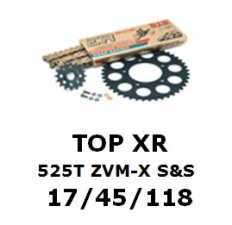 Kettenkit "TOPXR" 525 ZVM-X S&S BMW S1000RR 12-  (Teilung und Übersetzung wie original)