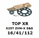 Kettenkit "TOPXR" 525 ZVM-X S&S Honda CBR 600 RR PC40 07- (Teilung und Übersetzung wie original)