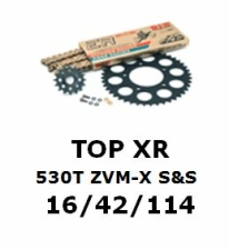 Kettenkit "TopXR" 530 ZVM-X S&S  Honda CBR 1000 RR SC57 06-07 (Teilung und Übersetzung wie original)