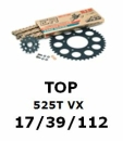 Kettenkit "TOP" 525 VX Kawasaki ZX-10R 11-  (Teilung und Übersetzung wie original)