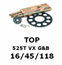 Kettenkit "TOP" 525 VX G&B  KTM 950...