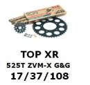 Kettenkit "TOPXR" 525 ZVM-X G&G  KTM RC8 /...