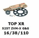 Kettenkit "TOPXR" 525 ZVM-X G&G  KTM 990...