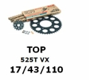 Kettenkit "TOP" 525 VX  Suzuki GSX-R 750 K4-K5...