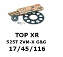 Kettenkit "TOPXR" 525 ZVM-X G&G Suzuki GSX-R 750  L1-  (Teilung und Übersetzung wie original)