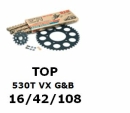 Kettenkit "TOP" 530 VX G&B  Honda CBR 900...