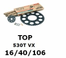 Kettenkit "TOP" 530 VX  Honda VTR 1000 SP2...