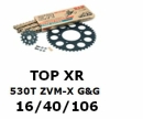 Kettenkit "TopXR" 530 ZVM-X G&G Honda VTR...